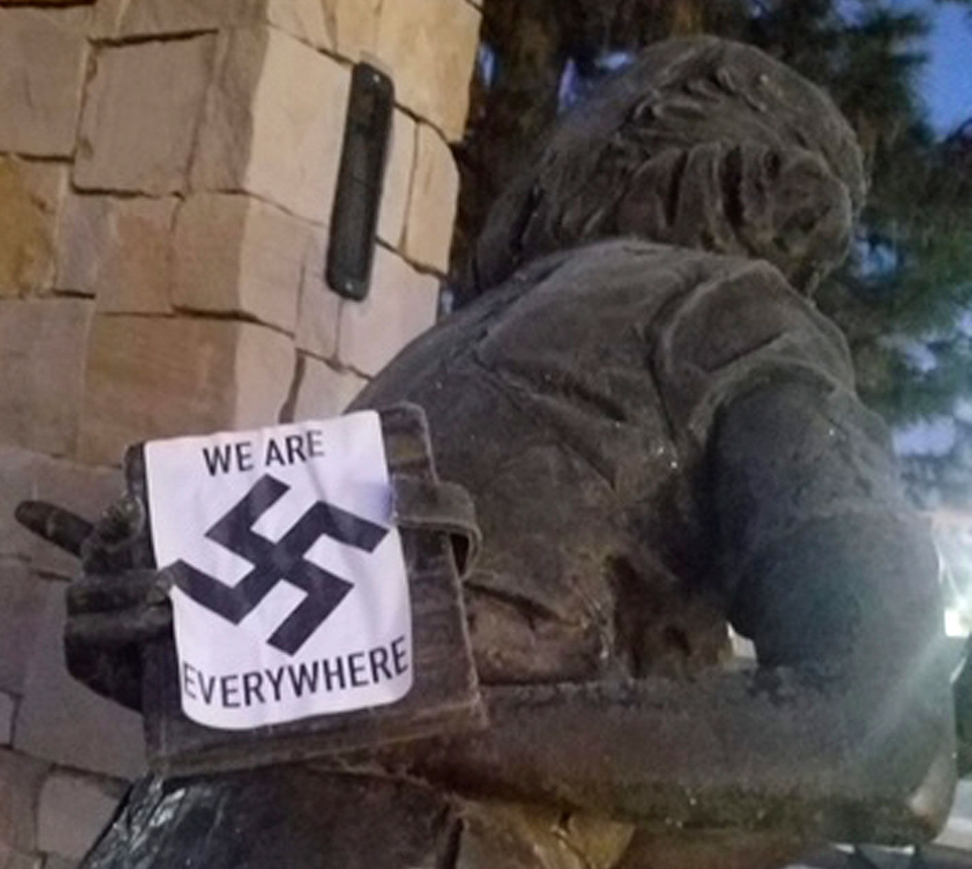 Memorial defaced